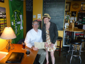 Sam Adams and the owner of Portobello