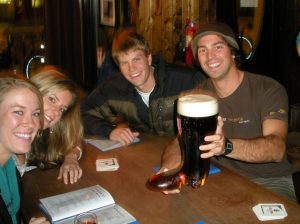 Drinking from "The Boot" at Prost. 