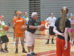 The coach at camp at OCHS in August