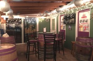 The spacious sun room