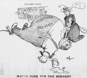 Public Domain (https://commons.wikimedia.org/wiki/File:Woman%27s_Christian_Temperance_Union_Cartoon.jpg) May 23, 1902 The Hawaiian Gazette - Author: Rea Irvin 1024px-womans_christian_temperance_union_cartoon