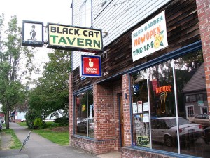 The historic Black Cat Tavern - gone but not forgotten. (Photo courtesy of Vicki Jean Beacuchamp