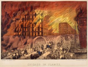 Public Domain - Wikimedia Commons (By Currier and Ives - Chicago Historical Society (ICHi-23436), Public Domain, https://commons.wikimedia.org/w/index.php?curid=47210127) Chicago Historical Society 1871
