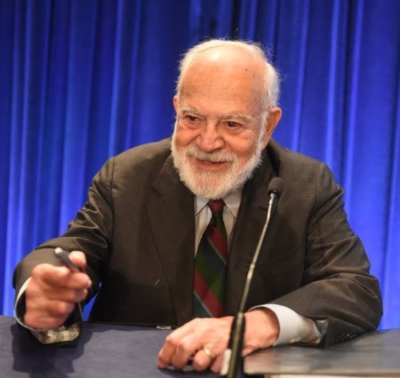 Wikimedia Commons (https://en.wikipedia.org/wiki/Harry_Frankfurt#/media/File:Harry_Frankfurt_at_2017_ACLS_Annual_Meeting.jpg) Licensed under the Creative Commons Attribution 3.0 Unported license. Author: American Council of Learned Societies (ACLS) 29 October 2018