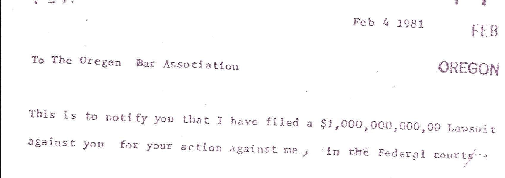 oregon State bar lawsuit 1